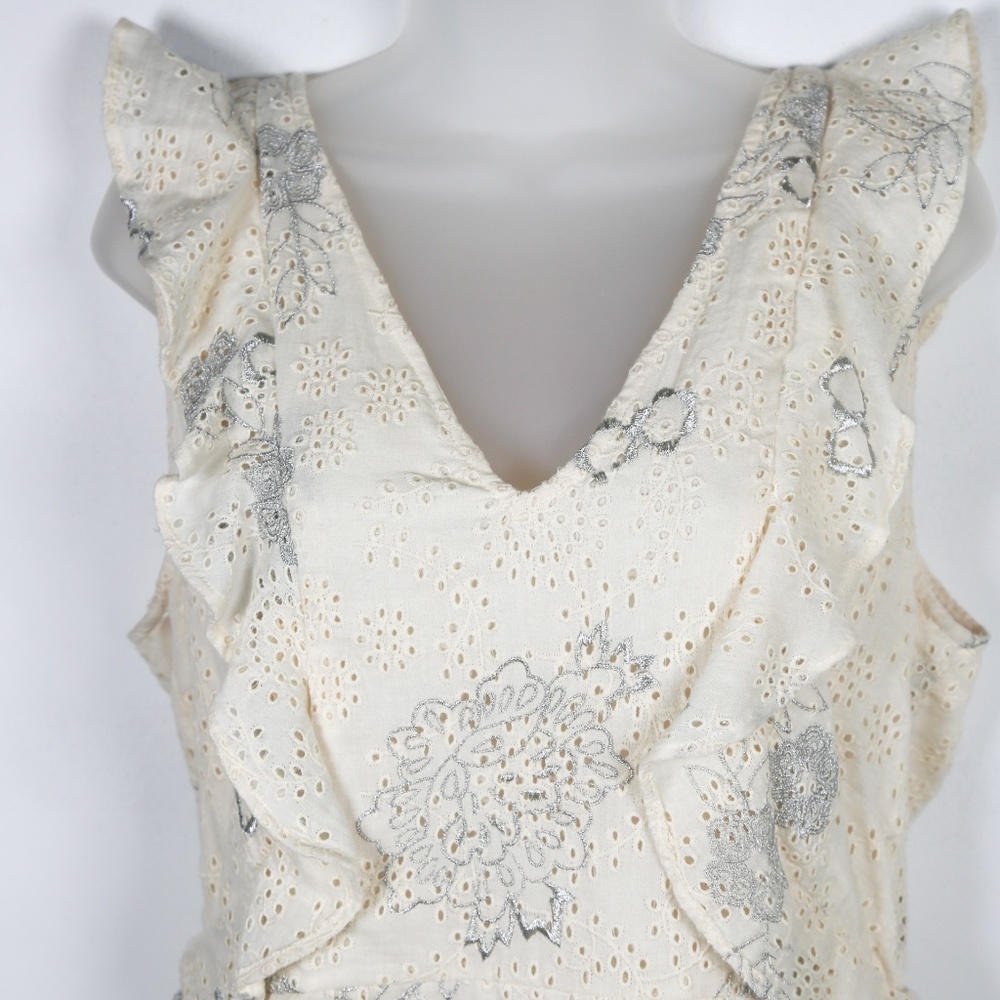 NWT Love Sam Ivory Eyelet Dress with Embroidery - Picture 2 of 8